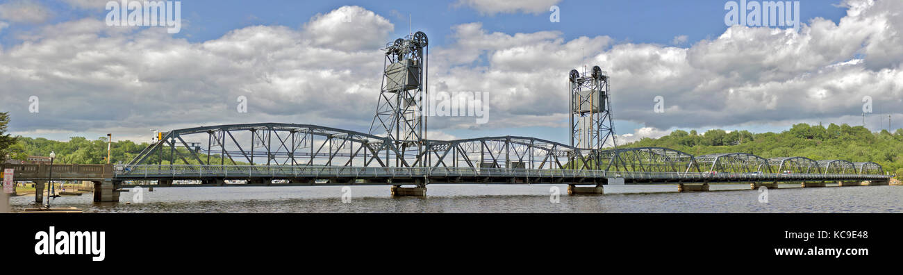 Le pont levant panorama hdr stillwater Banque D'Images