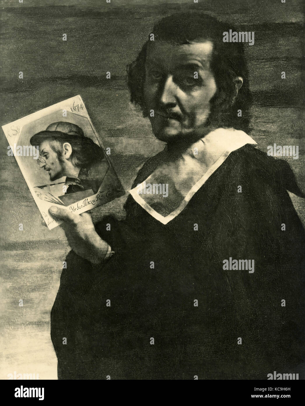 Auto-portrait de peintre italien Carlo Dolci Banque D'Images