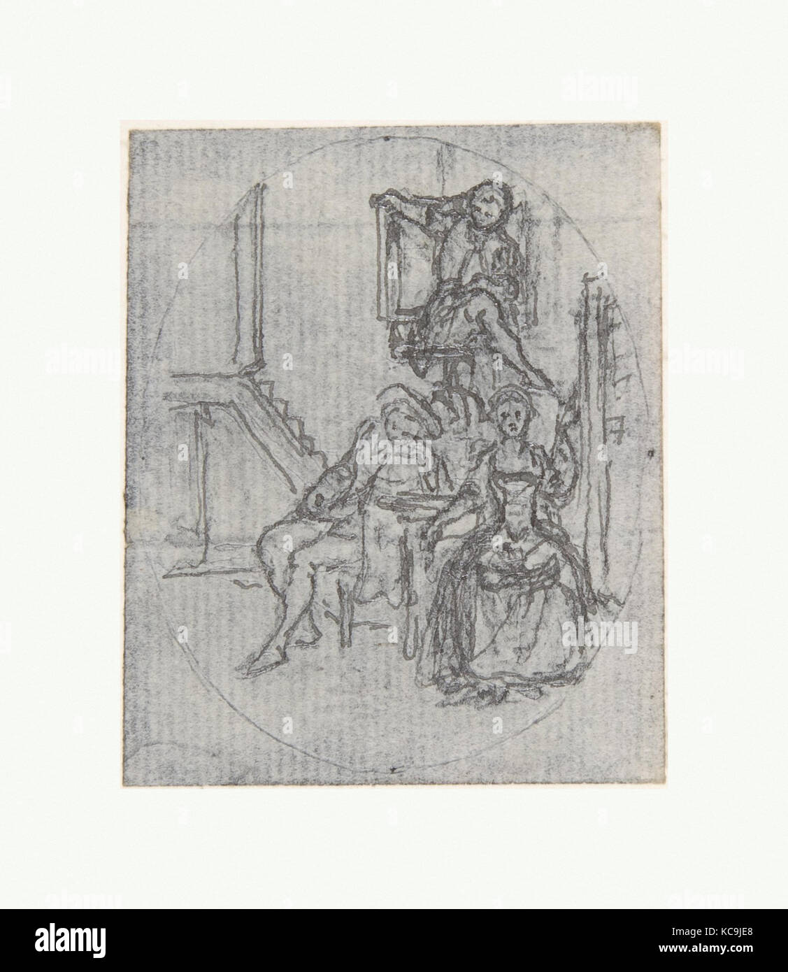 Conception pour une illustration de livre ?, François Hubert Gravelot, 18e siècle Banque D'Images