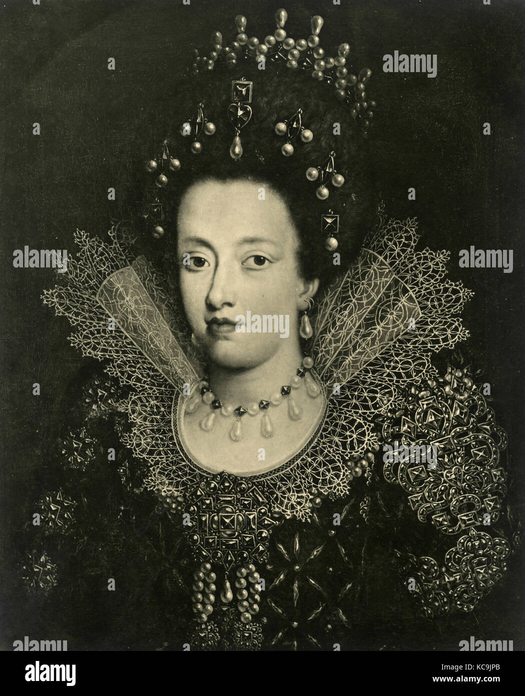 Margherita Gonzaga, Grande-Duchesse de Lorena, portrait Banque D'Images