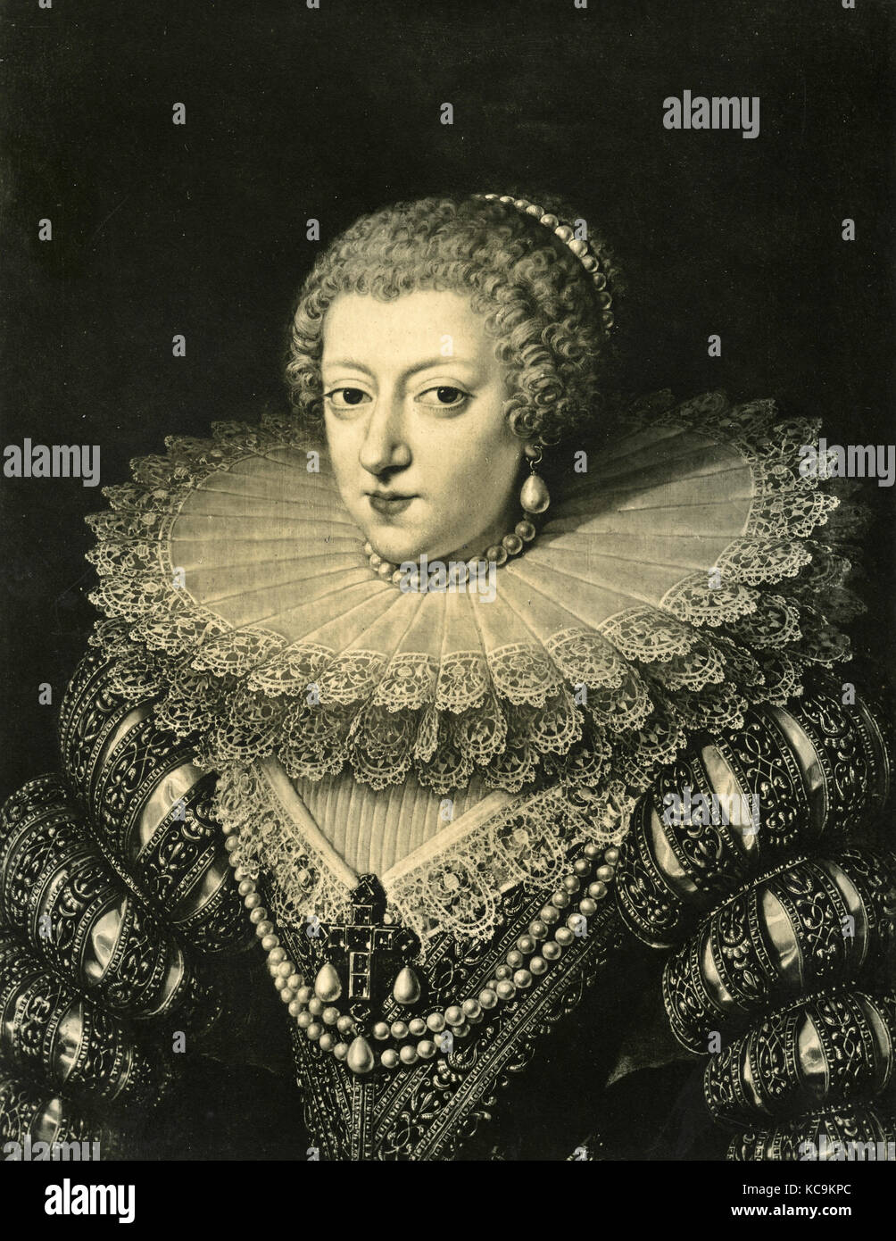 Anne d'Autriche, portrait Banque D'Images