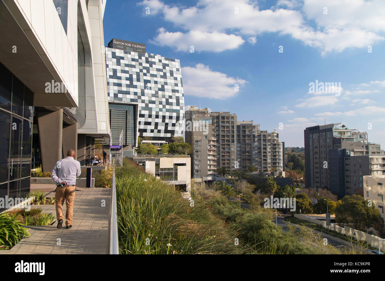 Bâtiment fulbright norton rose (alice lane Towers), Sandton, Johannesburg, Gauteng, Afrique du Sud Banque D'Images