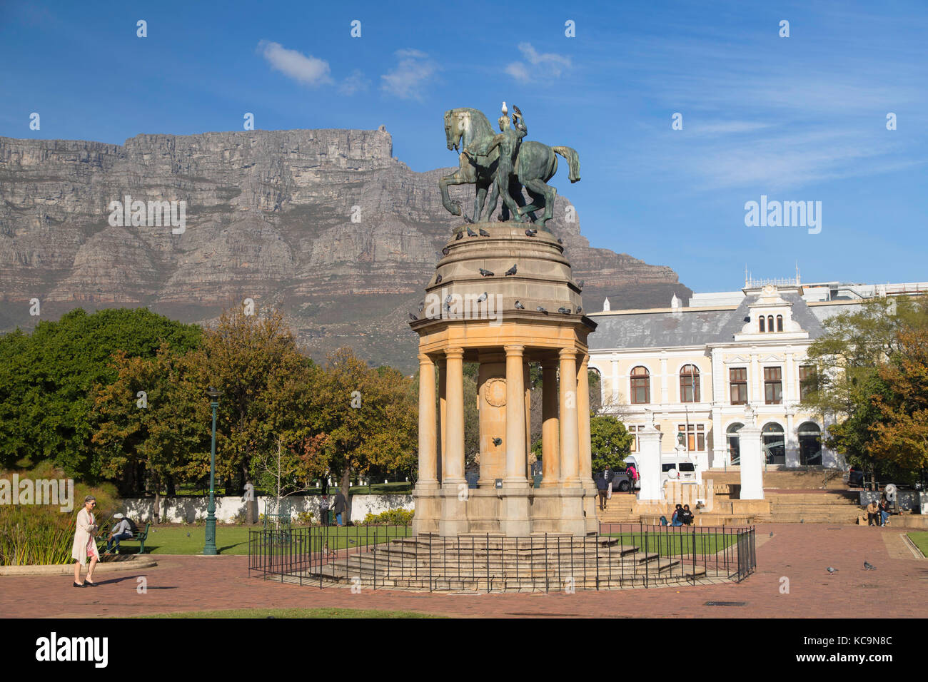 Delville wood memorial et iziko South African Museum, le jardin de la compagnie, Cape Town, Western Cape, Afrique du Sud Banque D'Images