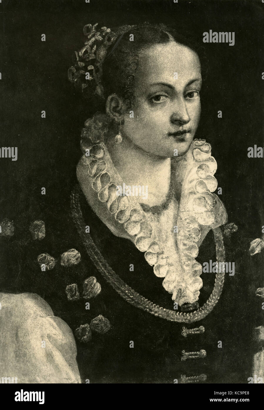 Portrait de Bianca Cappello, peinture d'Alessandro Allori Banque D'Images