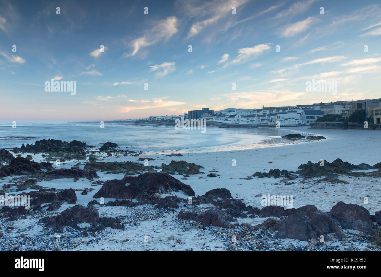 Au lever du soleil de Big Bay, Cape Town, Western Cape, Afrique du Sud Banque D'Images