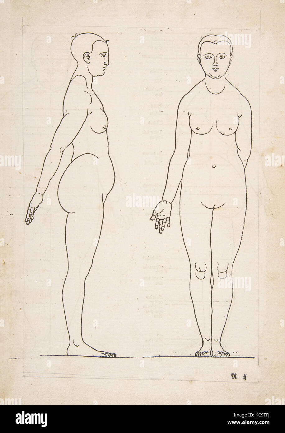 IIllustration de Dürers Vier Bucher von Menslicher Proportion, Nuremberg, 1528, Albrecht Dürer, n.d Banque D'Images