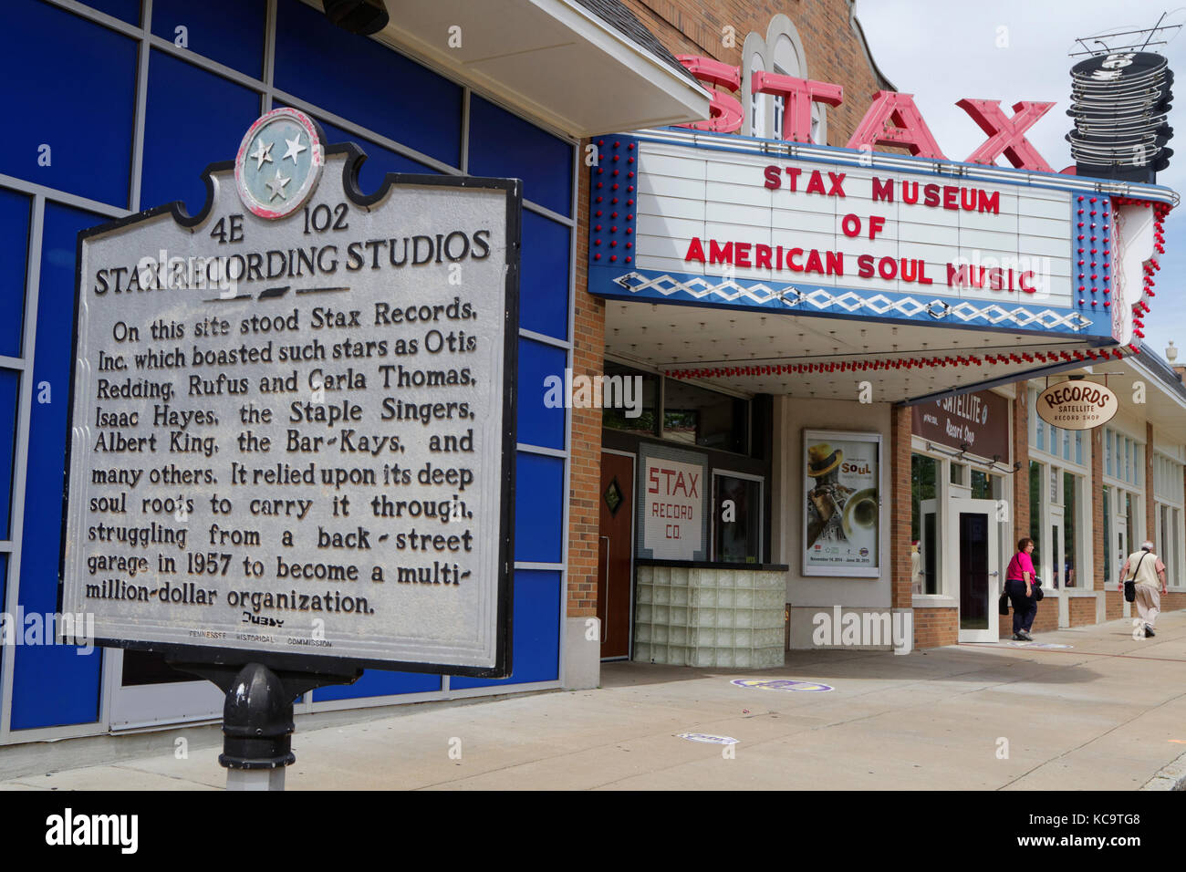 MEMPHIS, TENNESSEE, 12 mai 2015 : le Musée Stax est une réplique du studio d'enregistrement Stax.Il ne célèbre pas seulement l'héritage de Stax Records et IT Banque D'Images