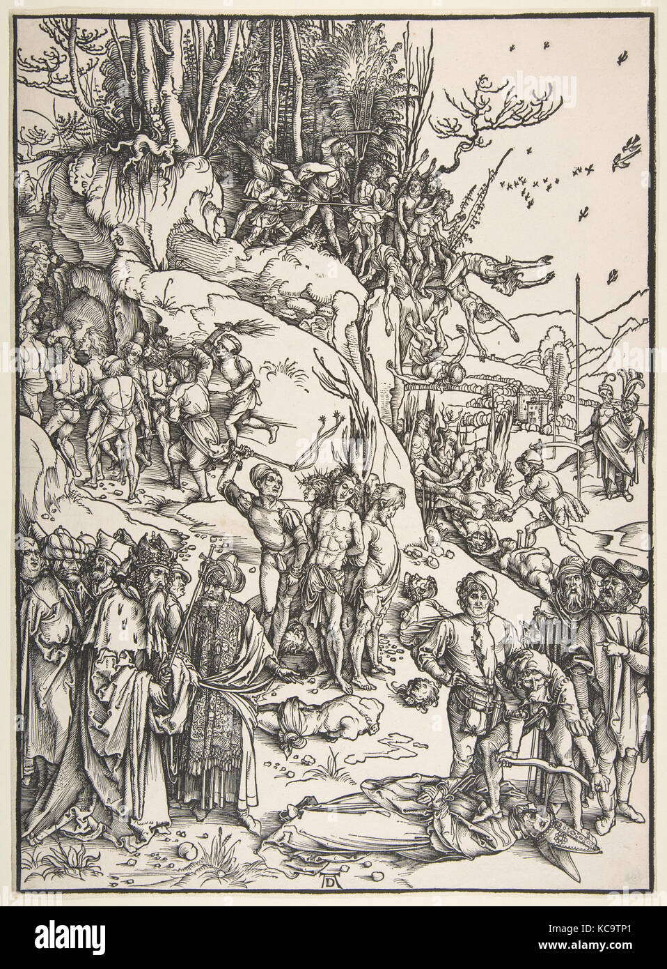 Le martyre des dix mille, Albrecht Dürer, n.d Banque D'Images