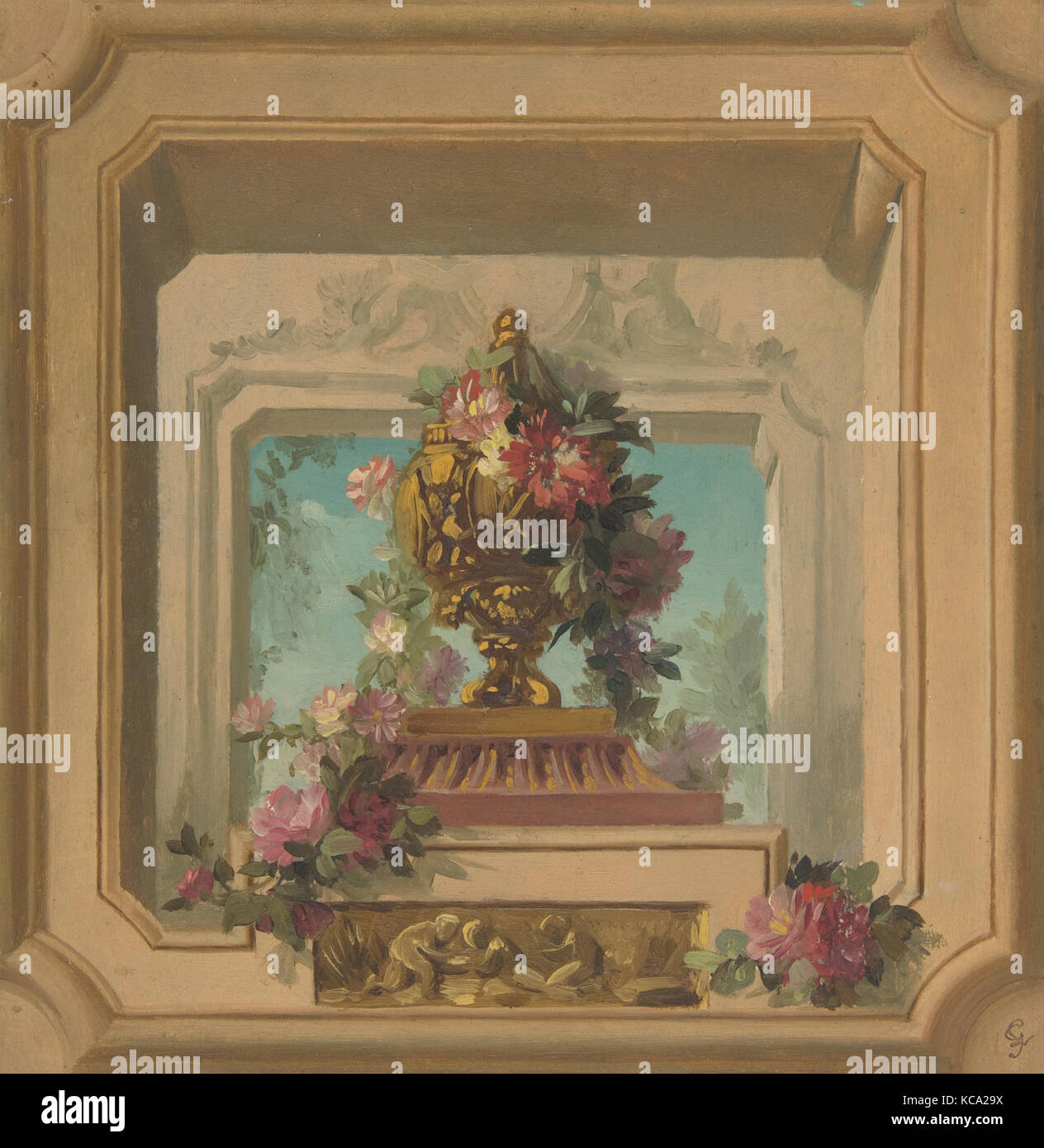 Trompe L Oeil Design Pour Un Plafond Jules Edmond Charles Lachaise Trompe L Oeil Design Pour Un Plafond Jules Edmond Charles Lachaise