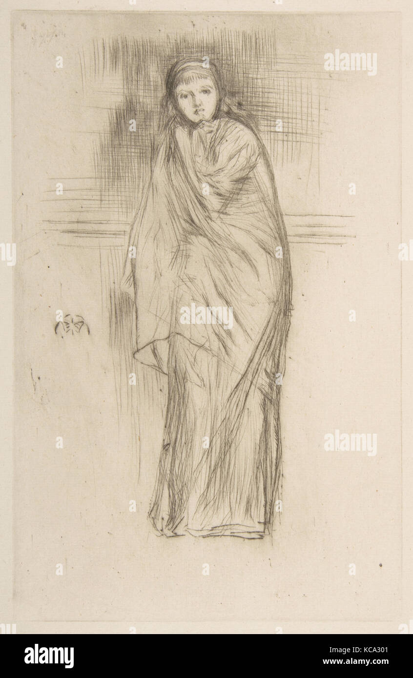 Le modèle (modèle drapé), James McNeill Whistler, 1870 Banque D'Images