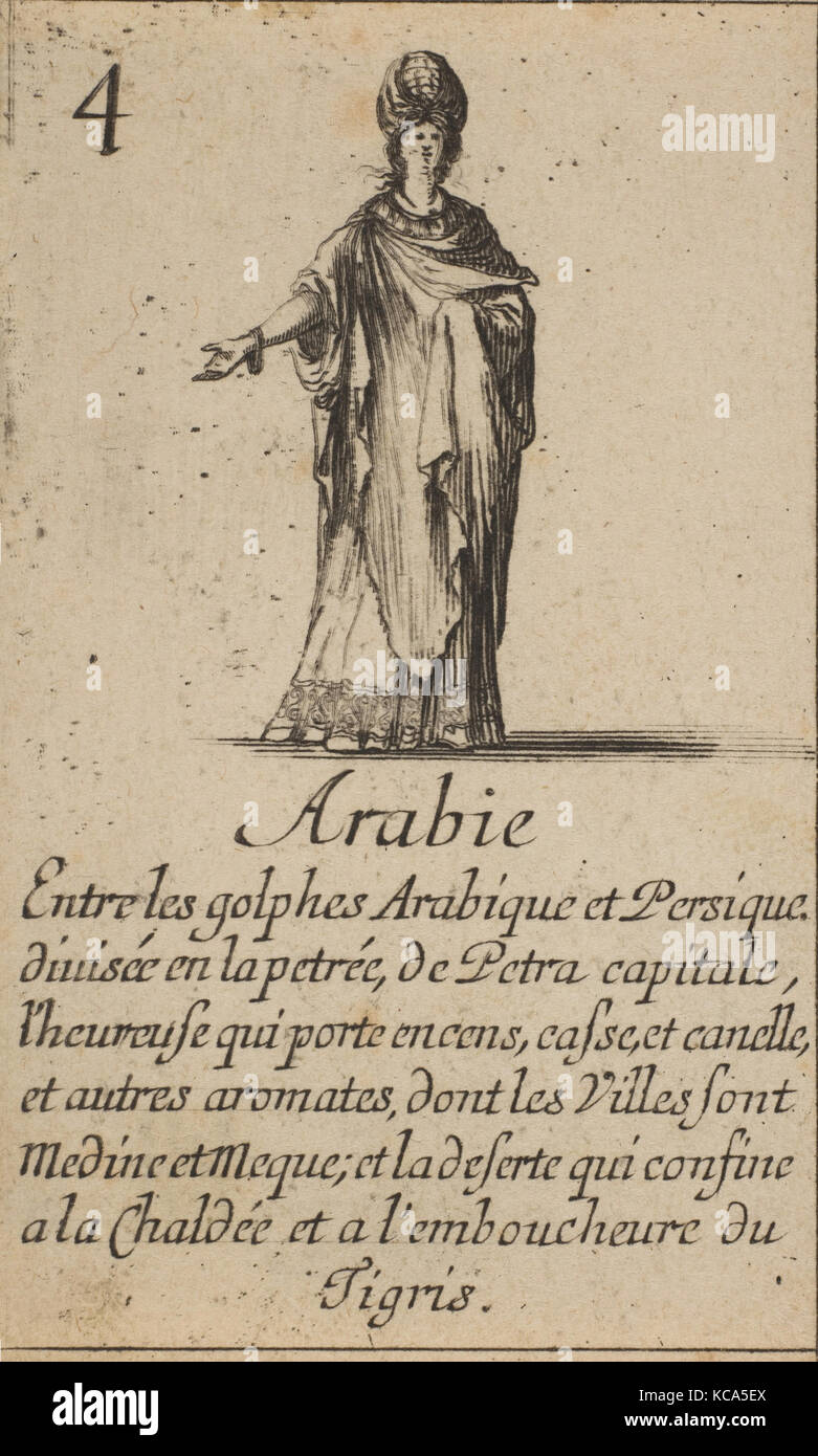 Arabie, 1644, Eau-forte, de l'état iii, estampes, gravé par Stefano della Bella (Florence, Italie 1610-1664 Florence), conçu par Jean Banque D'Images