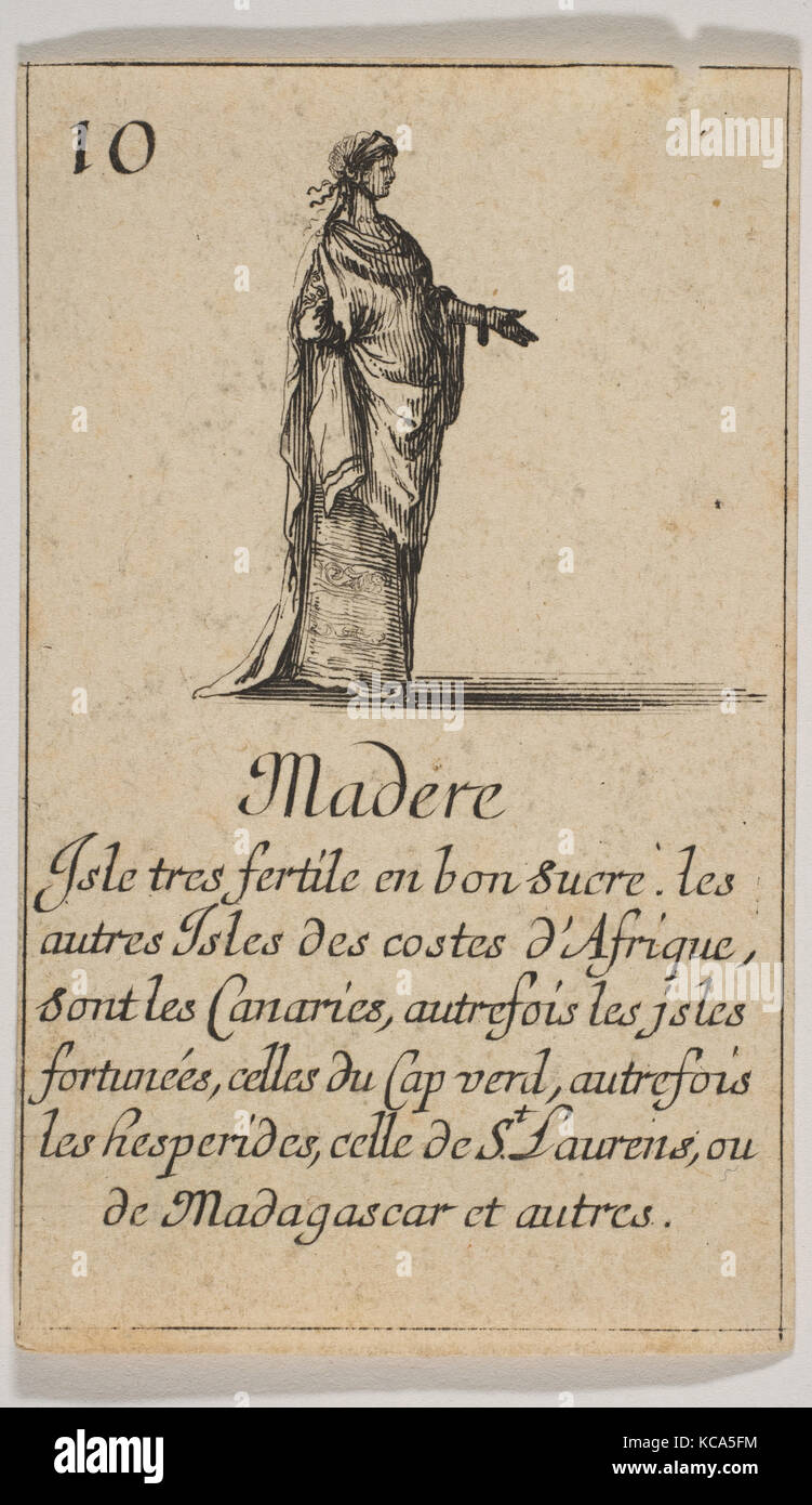 Madere, 1644, Eau-forte, de l'état iii, estampes, gravé par Stefano della Bella (Florence, Italie 1610-1664 Florence), conçu par Jean Banque D'Images