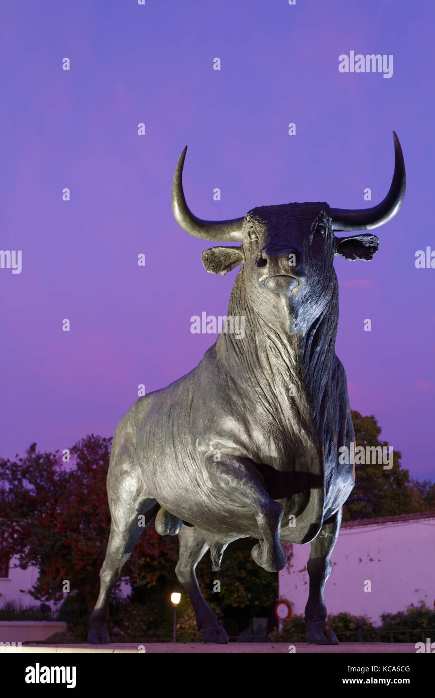 Ronda Espagne Le 23 Octobre 15 Un Taureau A L Entree De La Plaza De Toros A Ronda Le Plus Ancien Arene De Corrida D Espagne Corrida Implique Des Profes Photo Stock Alamy