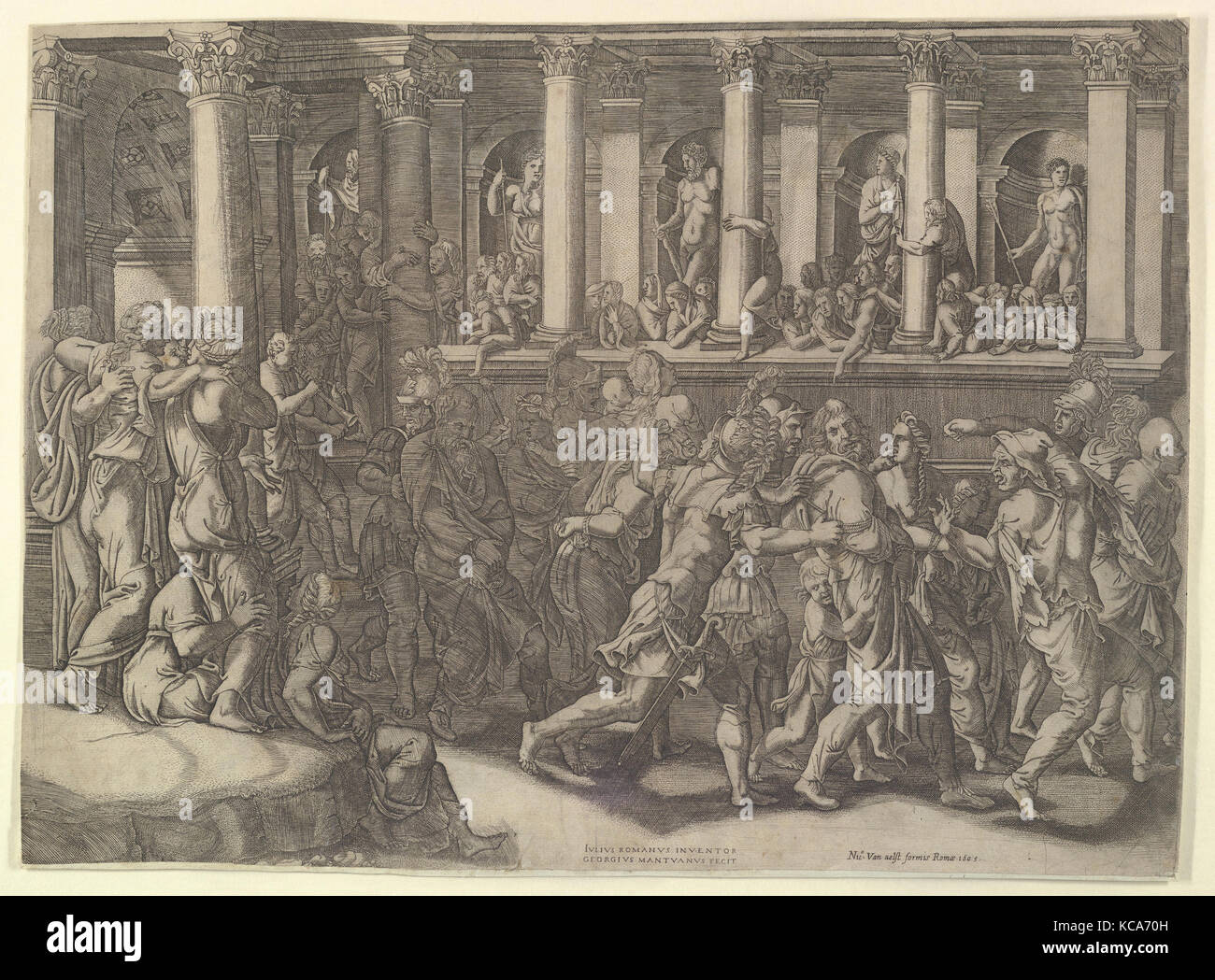 La moquerie des prisonniers, Giorgio Ghisi, ca. 1540 Banque D'Images