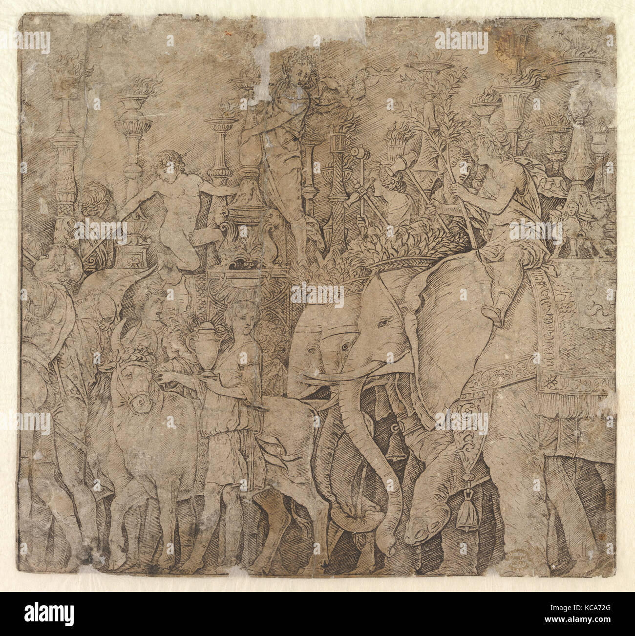 Triomphe de Jules César, après Andrea Mantegna, 1431-1506 Banque D'Images Triomphe de Jules César, après Andrea Mantegna, 1431-1506 Banque D'Images