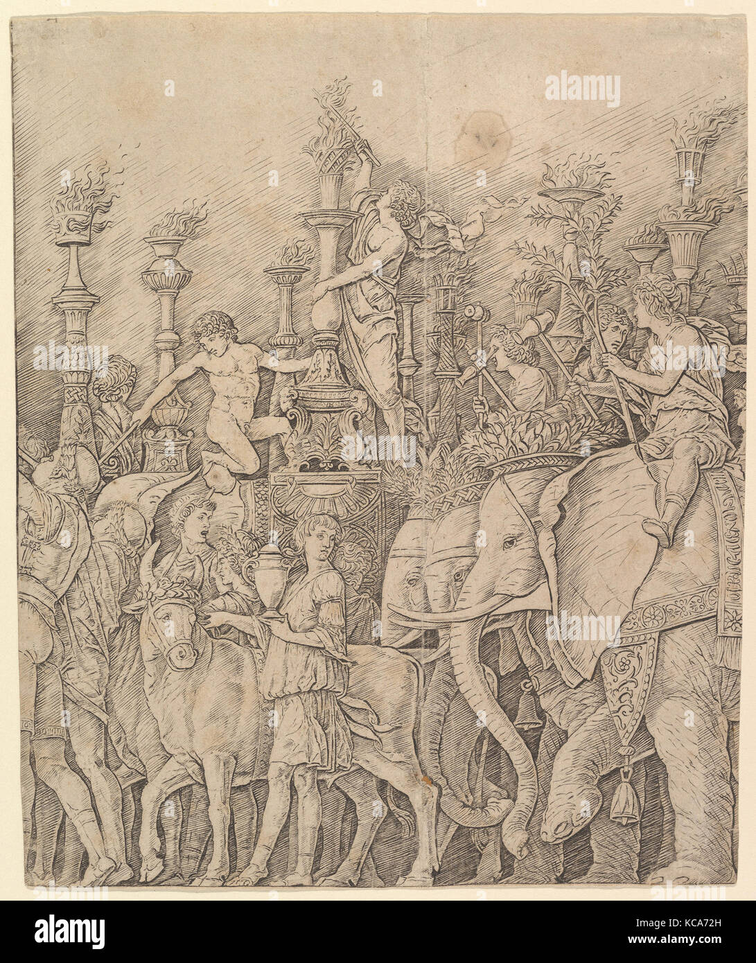Le Triomphe de César : Les éléphants, à l'École d'Andrea Mantegna, ca. 1484-92 Banque D'Images Le Triomphe de César : Les éléphants, à l'École d'Andrea Mantegna, ca. 1484-92 Banque D'Images