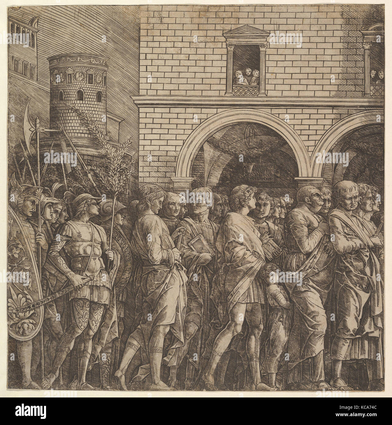 Le Triomphe de César : les sénateurs, cercle d'Andrea Mantegna, ca. 1484-92 Banque D'Images Le Triomphe de César : les sénateurs, cercle d'Andrea Mantegna, ca. 1484-92 Banque D'Images