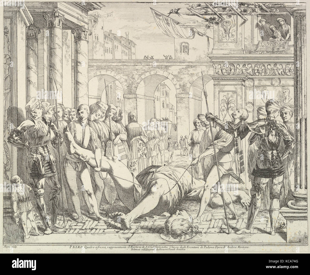 Le Martyre de saint Christophe, 'Primo Quadro', Giovanni David, n.d Banque D'Images Le Martyre de saint Christophe, 'Primo Quadro', Giovanni David, n.d Banque D'Images