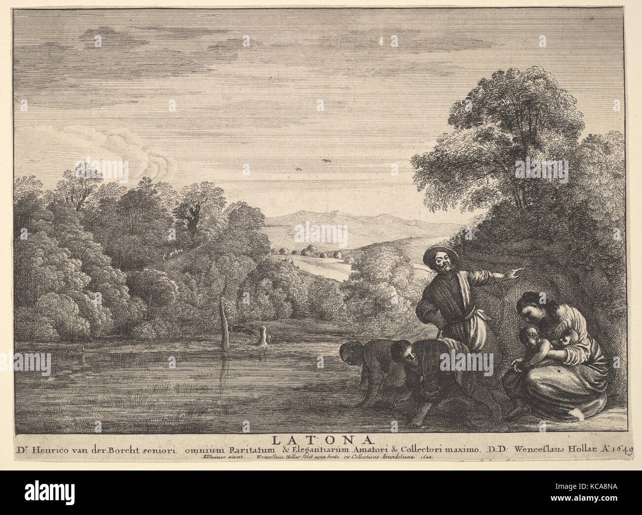 Et les paysans Lyciens Latona, après Richard Dadd, 1649 Banque D'Images