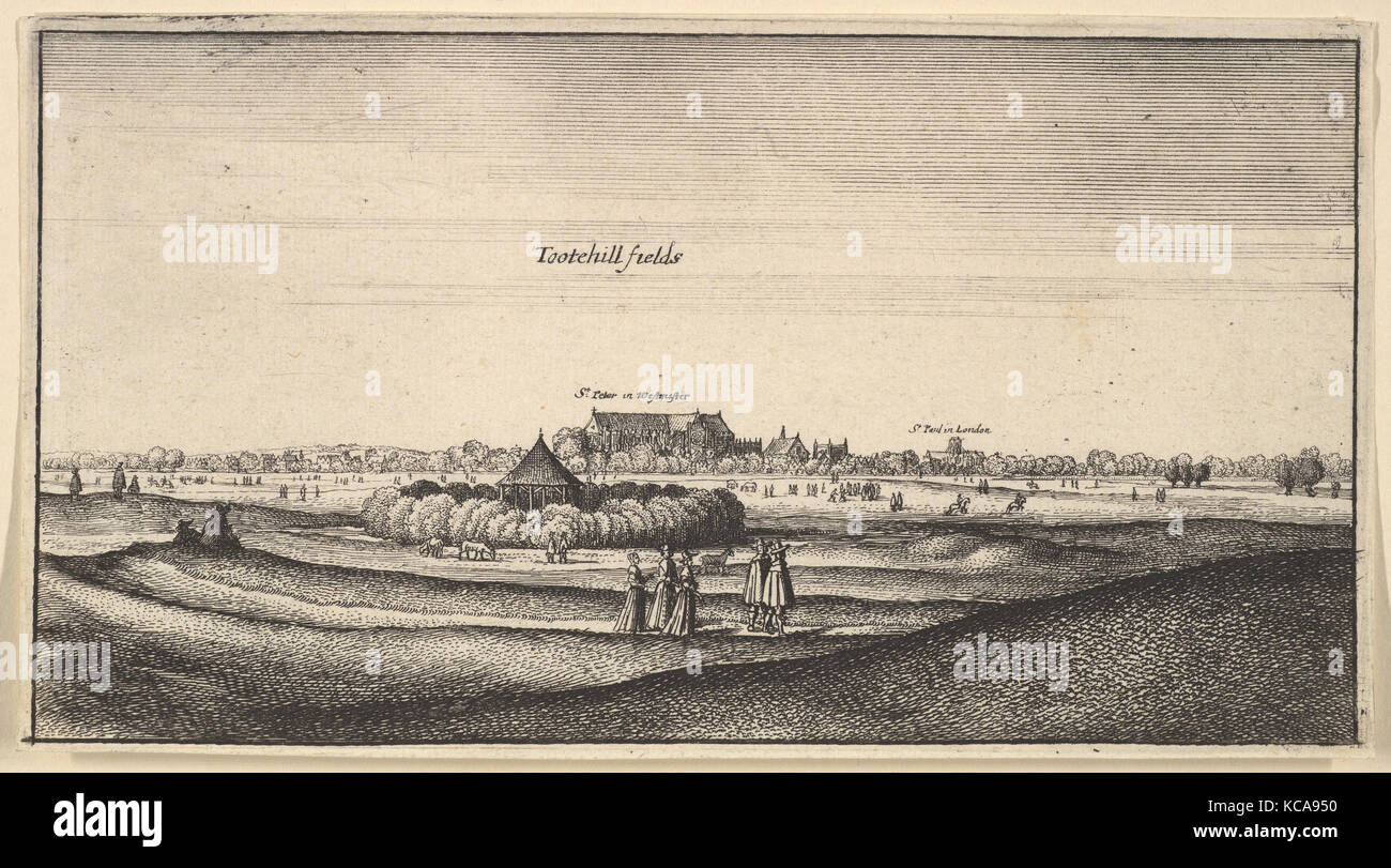 Champs Amoenissimi Tootehill (aliquot locorum... Wenceslaus Hollar, prospectus), 1625-77 Banque D'Images