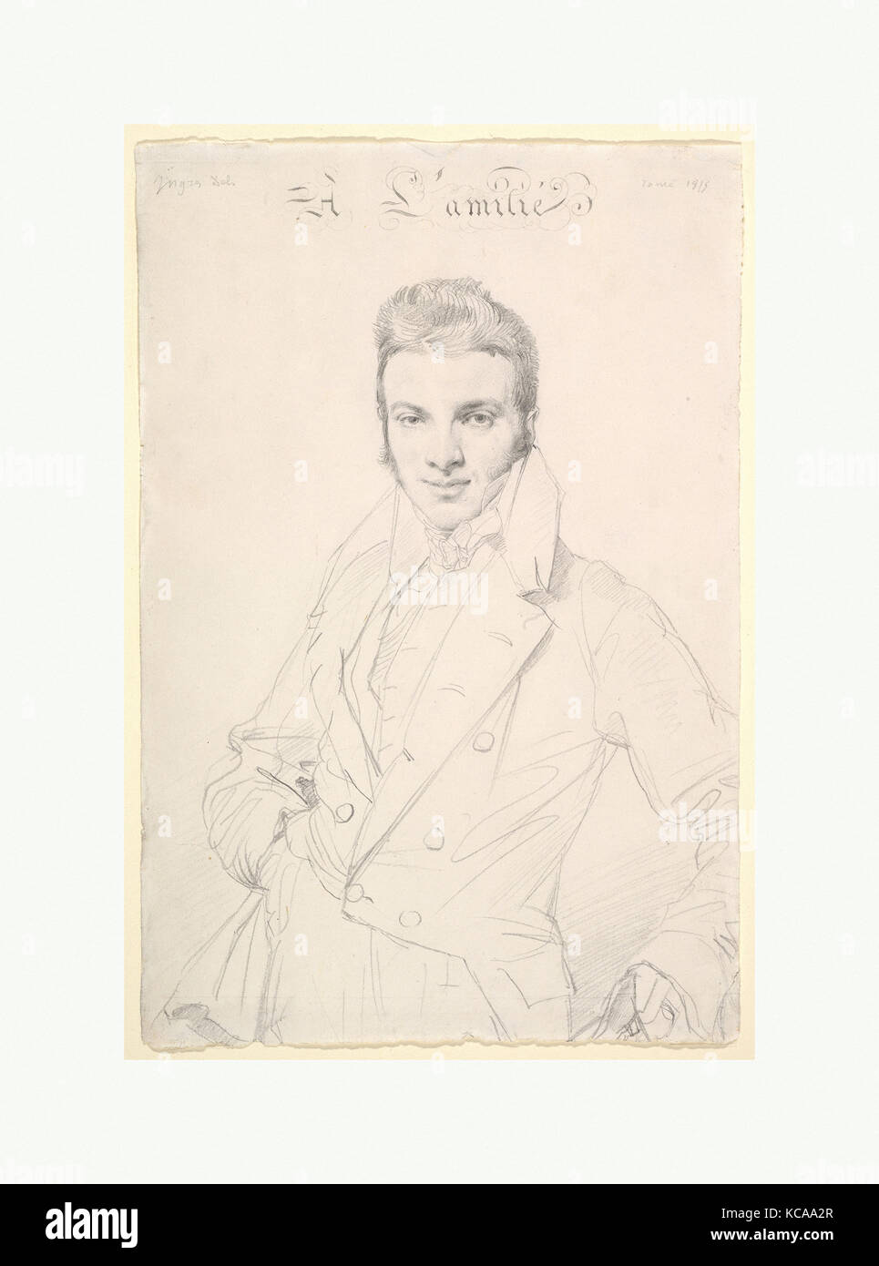 Jean-Joseph Fournier, Jean Auguste Dominique Ingres, 1815 Banque D'Images