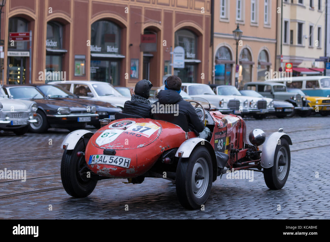 Augsbourg, Allemagne - 1er octobre 2017 : 1949 Allard type M voiture oldtimer au Fuggerstadt Classic 2017 Oldtimer Rallye le 1er octobre 2017 à Augsbourg, G. Banque D'Images