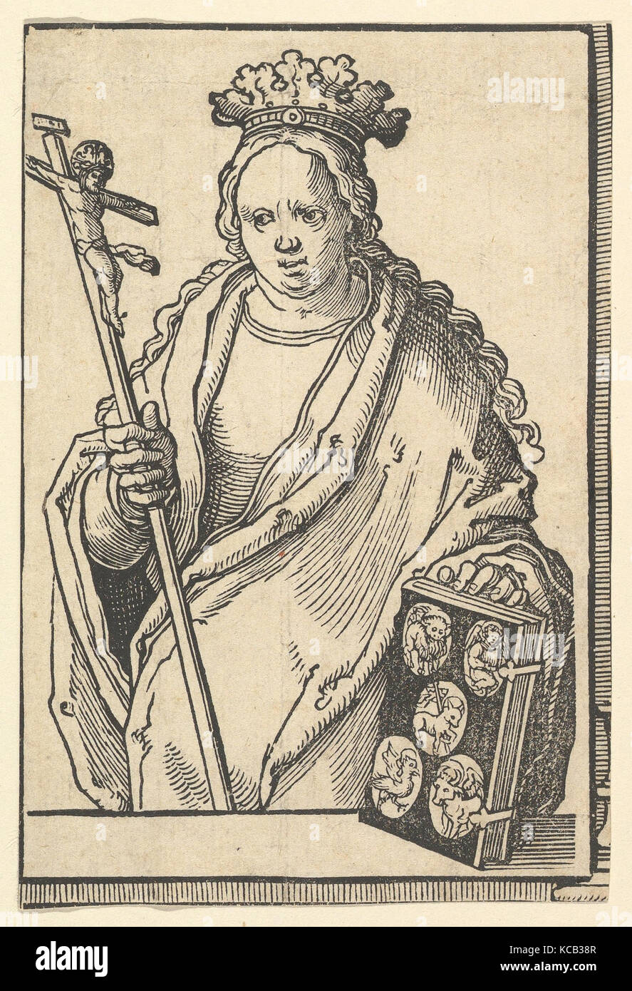 Ecclesia Christi (Foi), de la série des Sibylles, Lucas van Leyden, ca. 1530 Banque D'Images