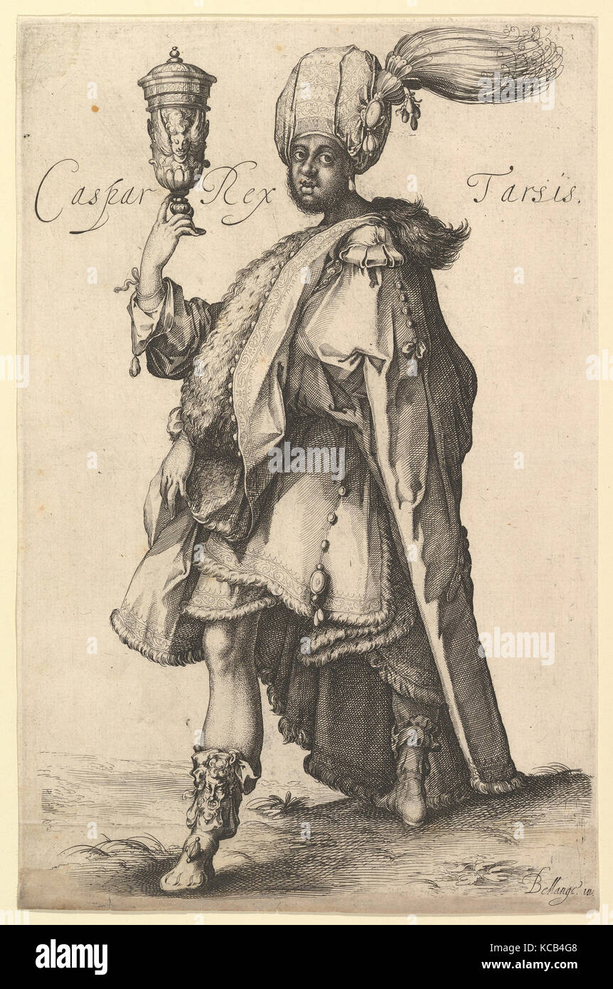 Caspar, après trois mages series par Jacques Bellange, probablement Matthäus Merian l'Ancien, ca. 1615 Banque D'Images