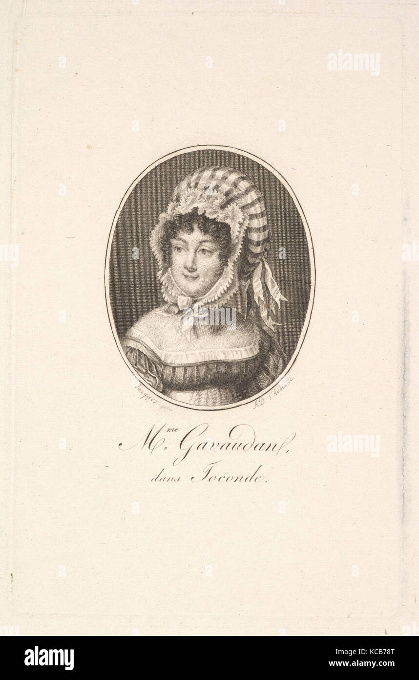 Portrait de madame Gavaudan, Augustin de Saint-Aubin Banque D'Images