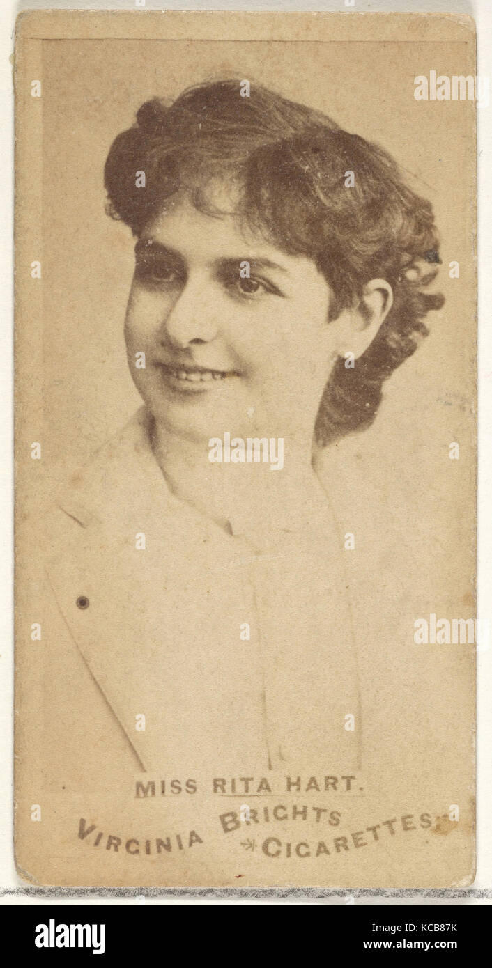 Mme Rita Hart, acteurs et actrices de la série (N45, Type 1) pour Virginia Brights Cigarettes, ca. 1888 Banque D'Images