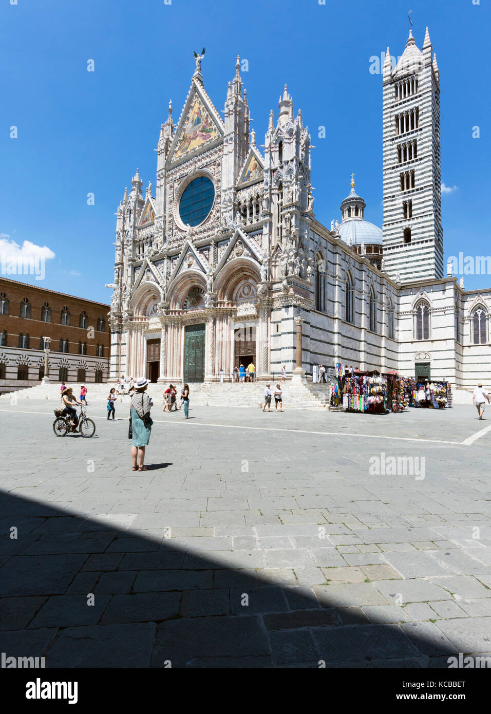 Sienne, la province de Sienne, Toscane, Italie. Le Duomo, ou la cathédrale. Le centre historique de Sienne est un unesco world heritage site. Banque D'Images