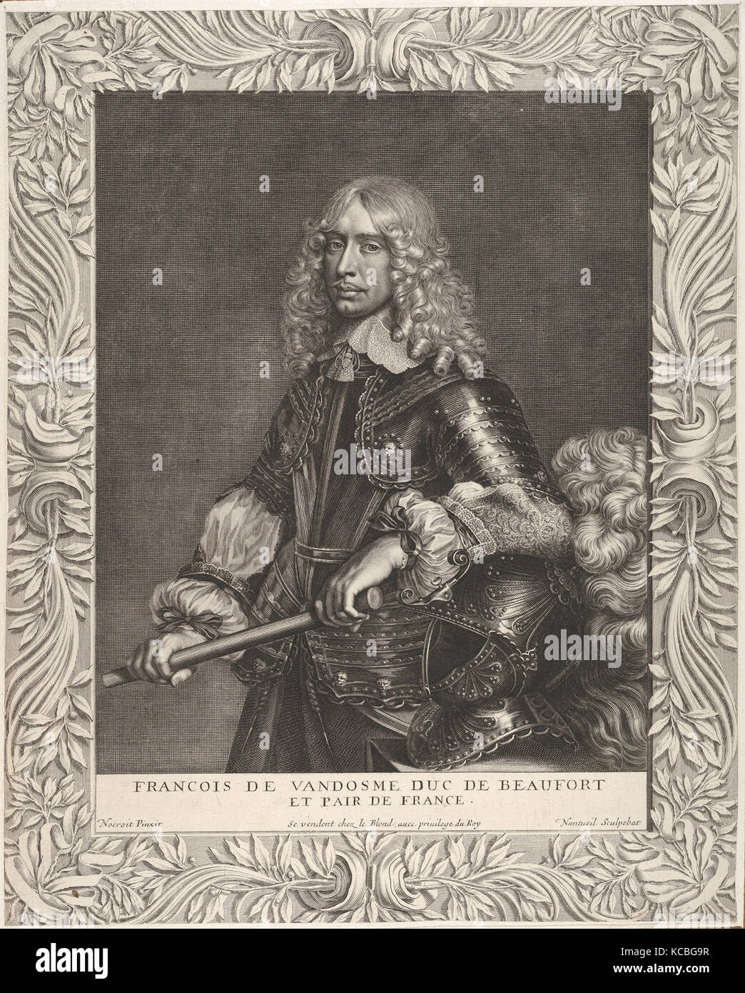 François de Vendôme, duc de Beaufort, Robert Nanteuil, ca. 1649 Banque D'Images