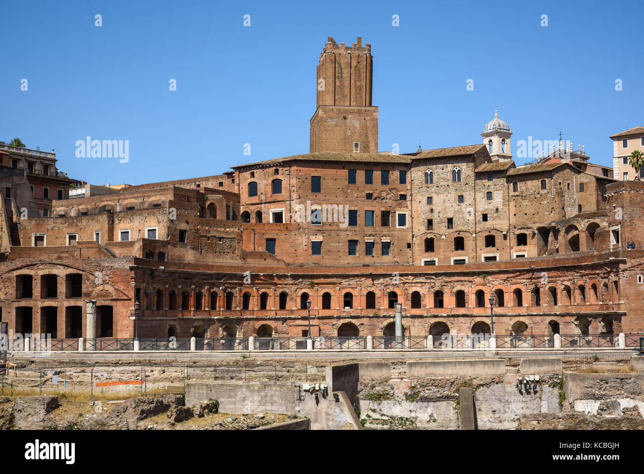 Marchés de Trajan ou Mercati di Traiano, Rome, Italie Banque D'Images