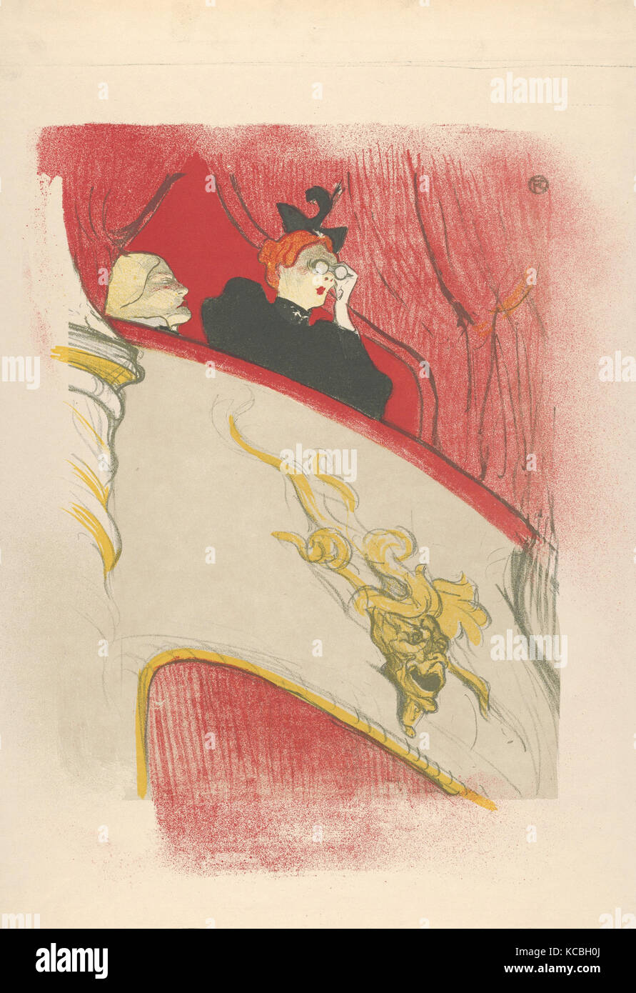 La boîte avec le masque doré, Henri de Toulouse-Lautrec, 1894 Banque D'Images