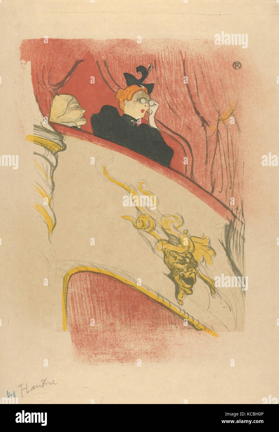 La boîte avec le masque doré, Henri de Toulouse-Lautrec, 1893 Banque D'Images