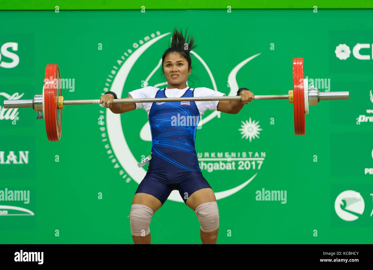 Ashgabat 2017 - 5th Jeux asiatiques d'intérieur et de MartialArts 17-09-2017. Amnuaiporn Manewan (THA) participe à la compétition de la neige Banque D'Images