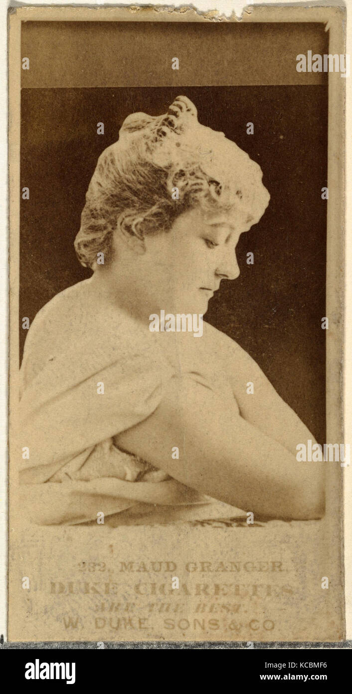 Numéro de carte 232, Maud Granger, acteurs et actrices de la série (N145-7) émis par le duc fils & Co Banque D'Images