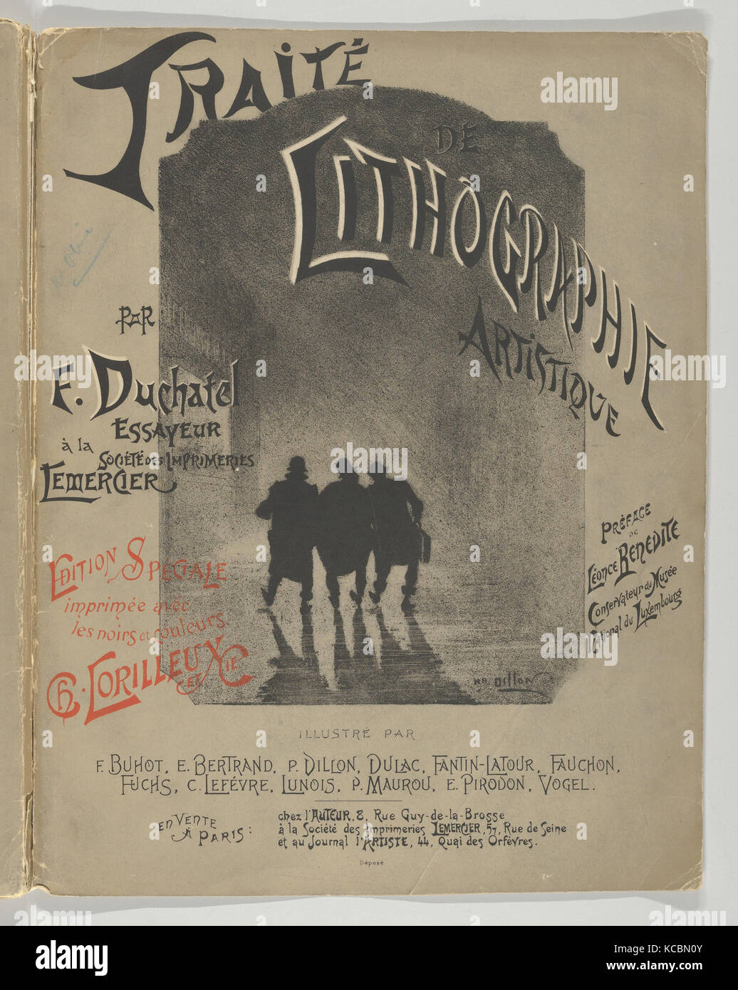 Traité de lithographie artistique, Félix-Hilaire Buhot, 1893 Banque D'Images