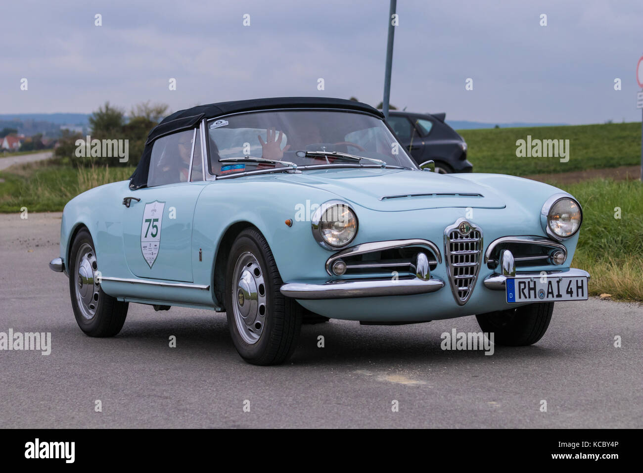 Augsbourg, Allemagne - 1er octobre 2017 : Alfa Romeo oldtimer car au Fuggerstadt Classic 2017 Oldtimer Rallye le 1er octobre 2017 à Augsbourg, Allemagne. Banque D'Images