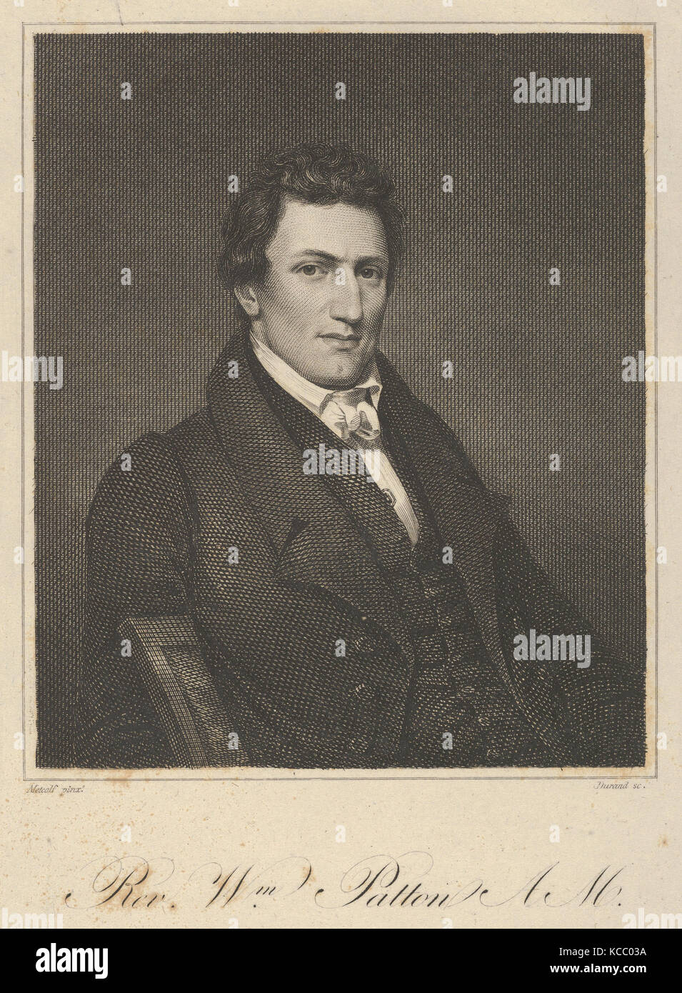 Le révérend William Patton, Asher Brown Durand, avant 1837 Banque D'Images