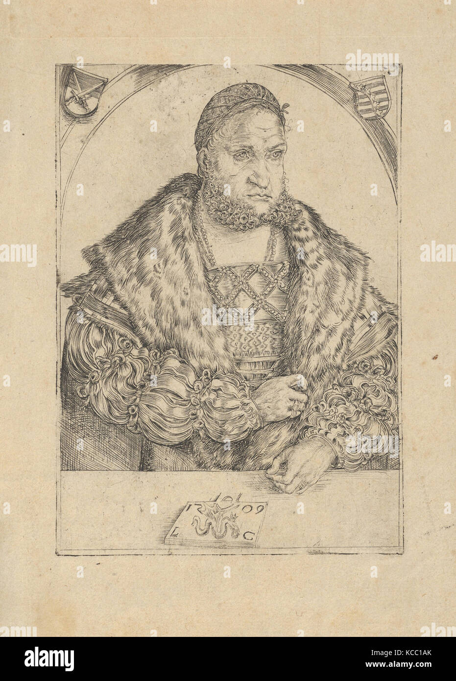 Frédéric le Sage de Saxe, Lucas Cranach le Vieux, 1509 Banque D'Images
