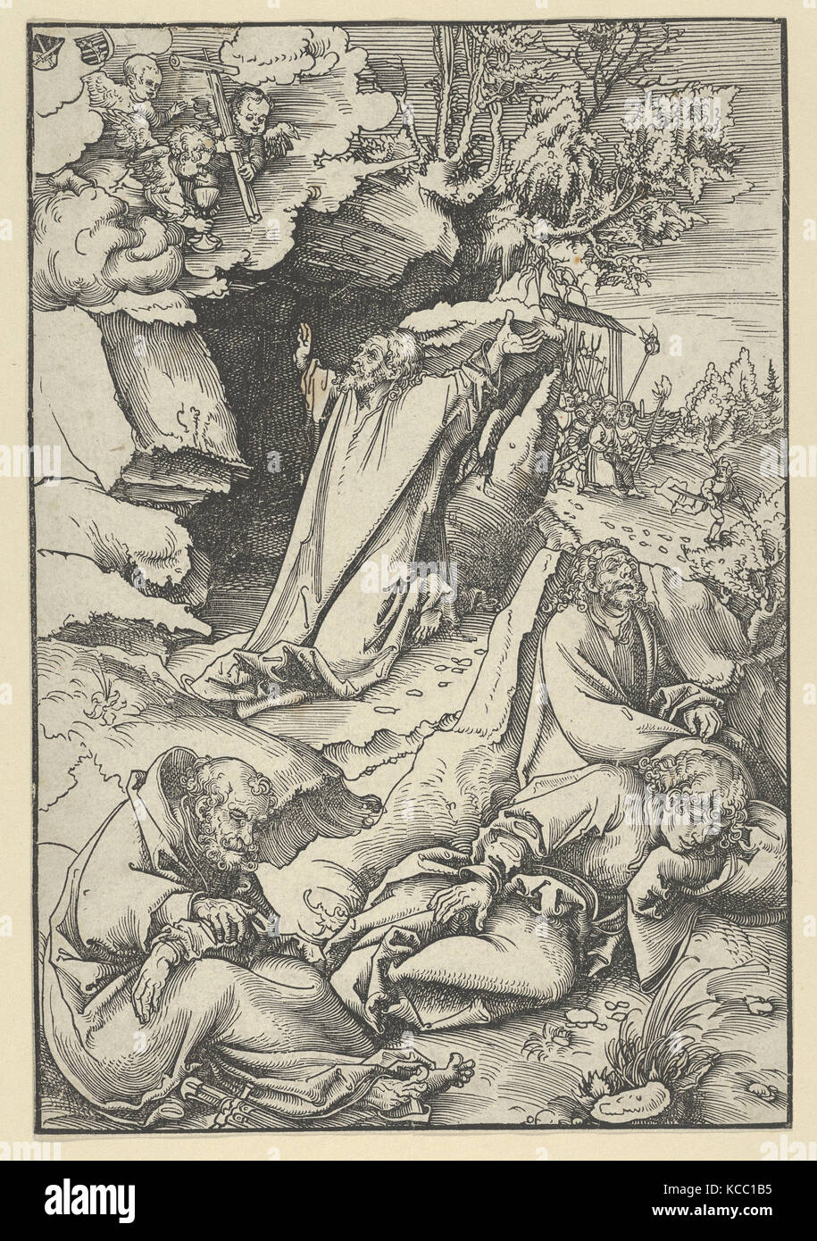 Le Christ au mont des Oliviers, de la Passion, de Lucas Cranach l'ancien Banque D'Images