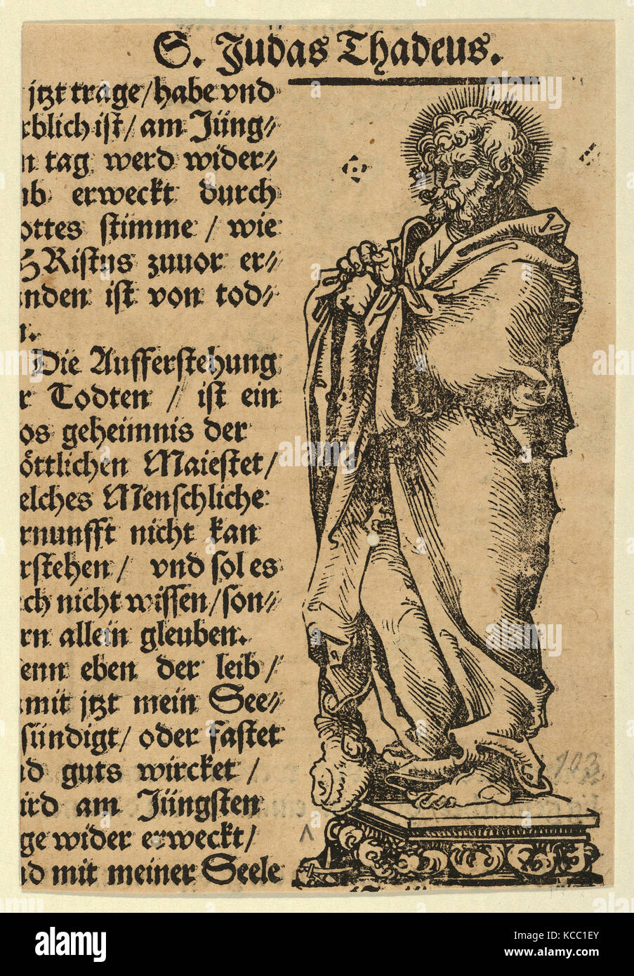 Statuette en argent de saint Jude, de la Wittenberg, reliquaires reliquaires Wittenberg ; Lucas Cranach l'ancien Banque D'Images