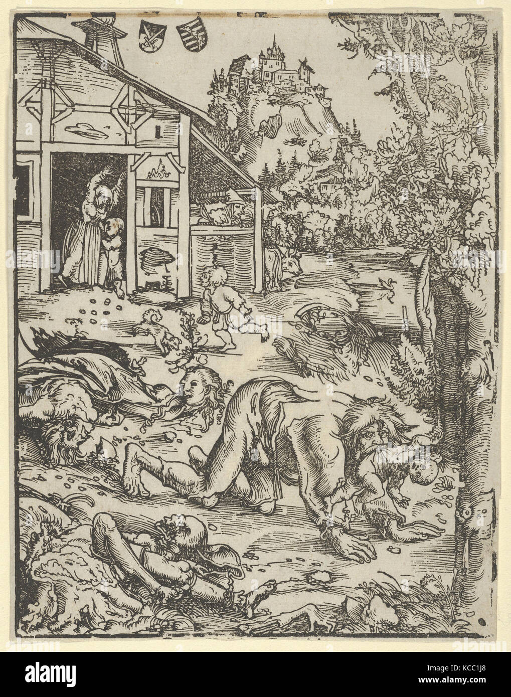 Le loup-garou ou le cannibale, Lucas Cranach l'ancien Banque D'Images
