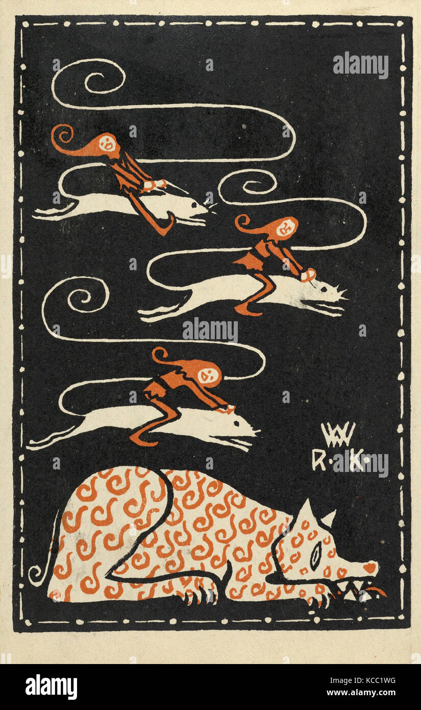 Dessins et estampes, Print, sous réserve d'humour, artiste, Rudolf Kalvach, Wiener Werkstätte, autrichien, Vienne 1883-1932 Kosmanos Banque D'Images