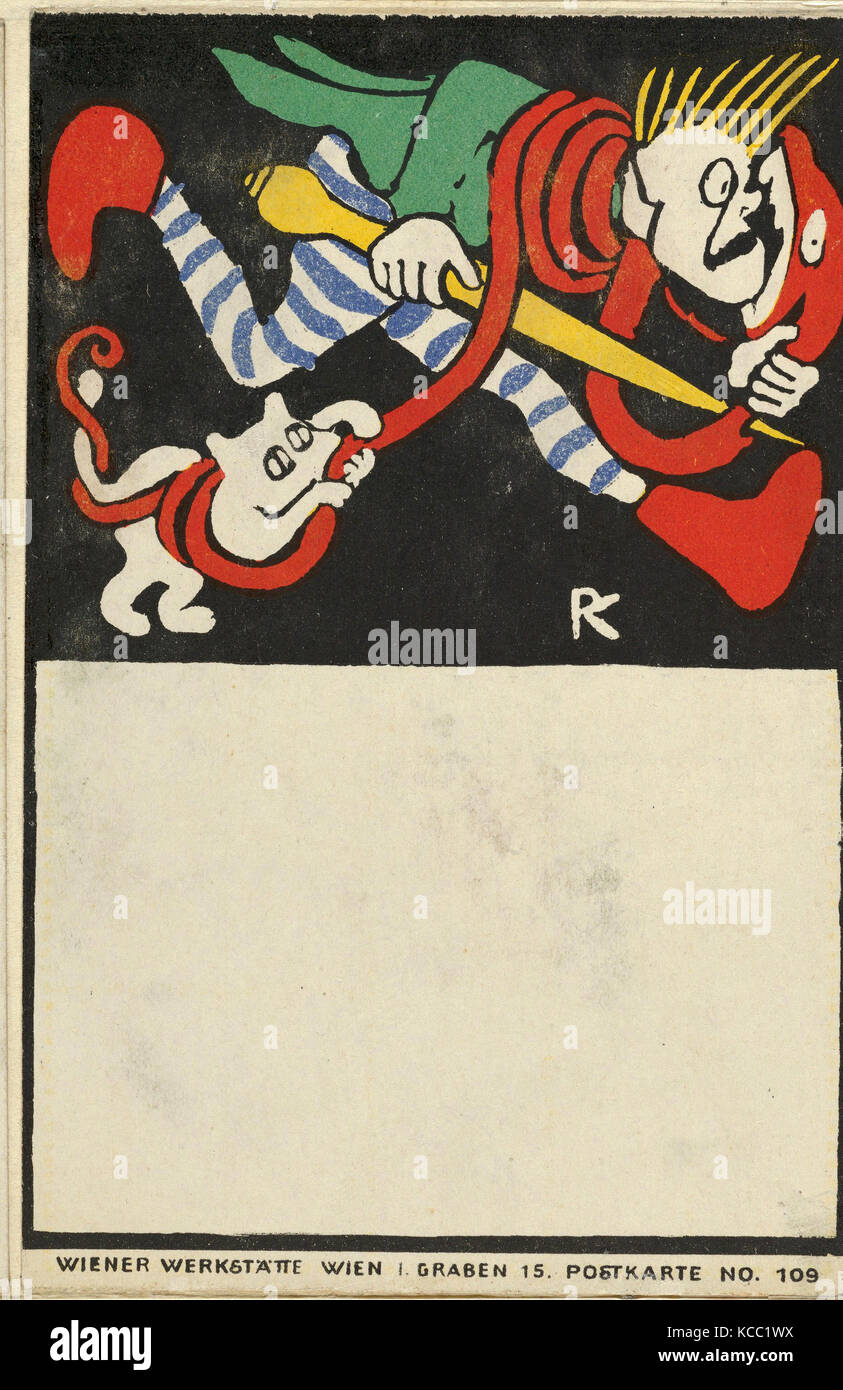 Dessins et estampes, Print, sous réserve d'humour, artiste, éditeur, Rudolf Kalvach, Wiener Werkstätte, autrichien, Vienne 1883-1932 Banque D'Images