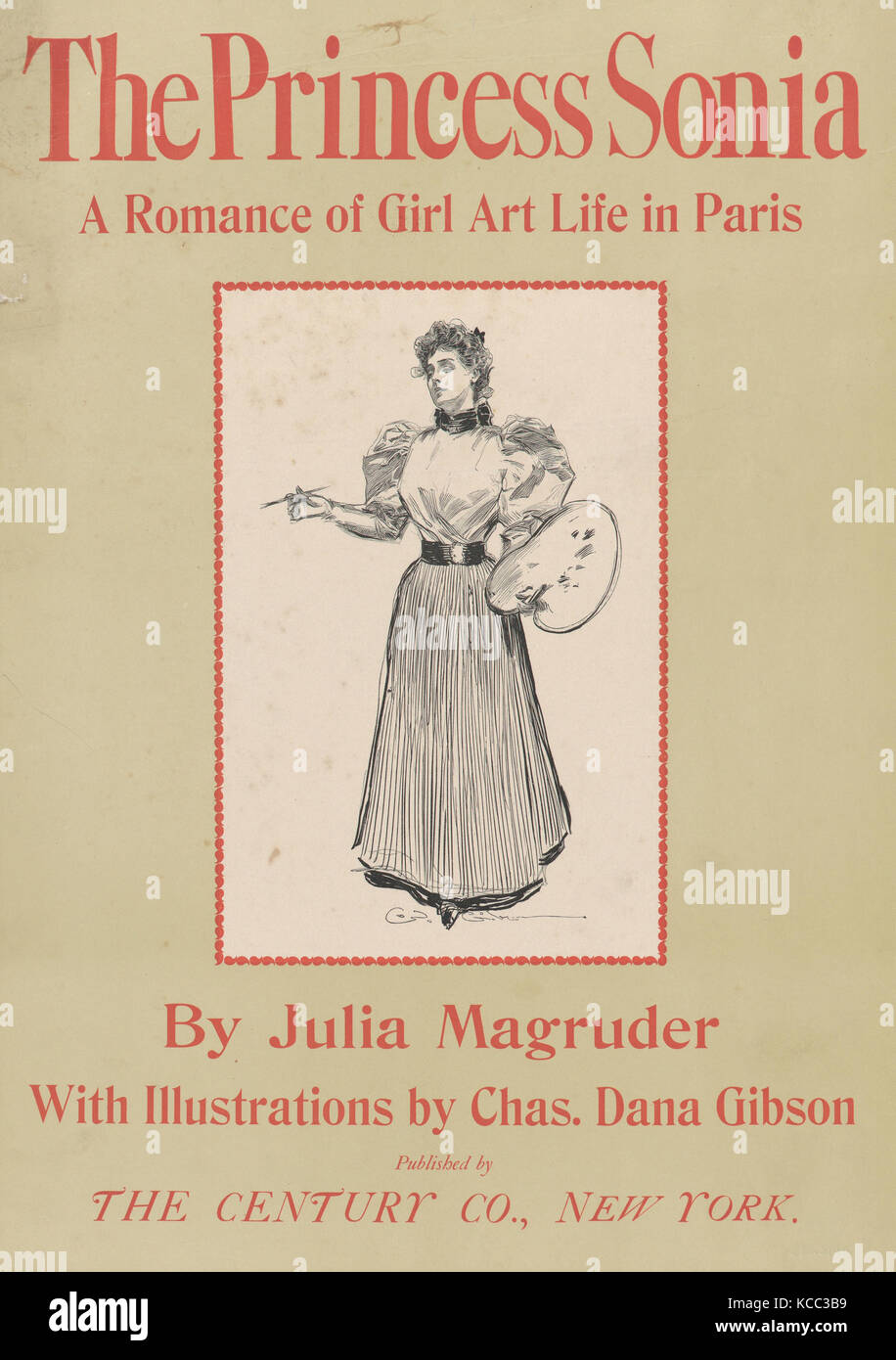 La princesse Sonia : un roman de la vie de l'art jeune fille à Paris, Charles Dana Gibson, 1895 Banque D'Images