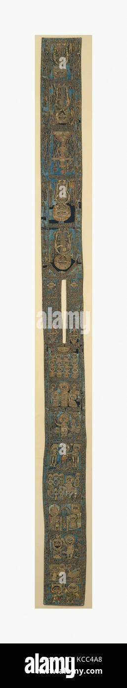 Batrashil, 1336, attribué à la Syrie, la soie soutenu avec de lourdes , H. 55 in. (139. 7 cm), Textiles-Costumes, cette république Banque D'Images
