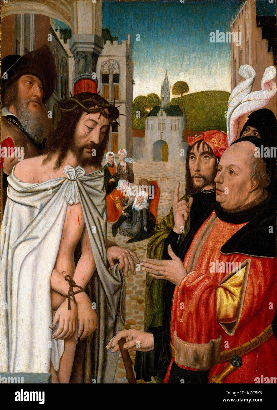 Christ montré au peuple, 1510-15, huile sur bois, 12 x 8 7/8 in. (30,5 x 22,5 cm) ; surface peinte 11 1/2 x 8 1/4 in Banque D'Images