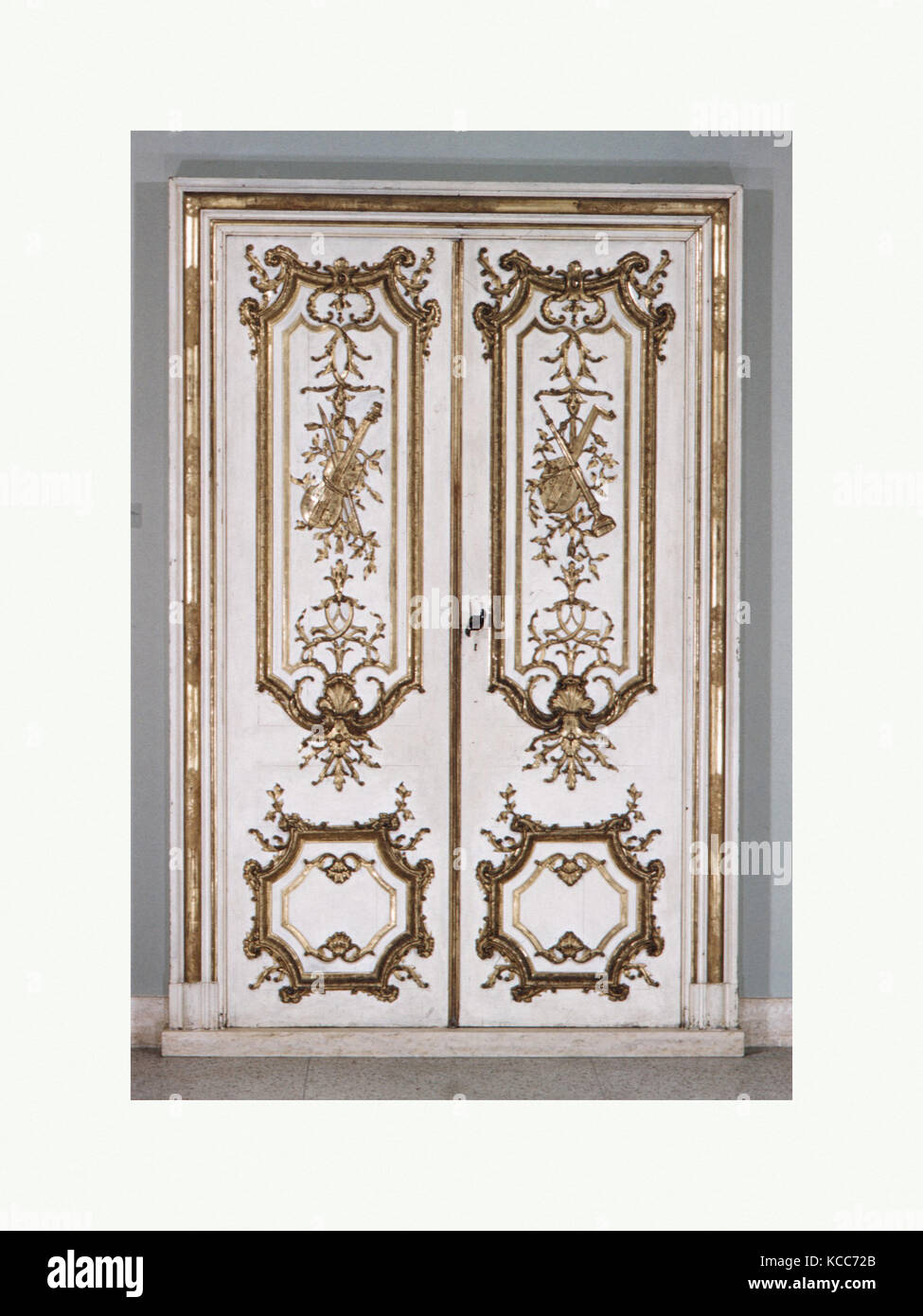 Quatre portes de garnitures et d'un seul ensemble d'entre-portes, Jean François Cuvilliés l'Ancien, ca. 1730-35 Banque D'Images